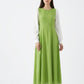 Platted Georgette Maxi