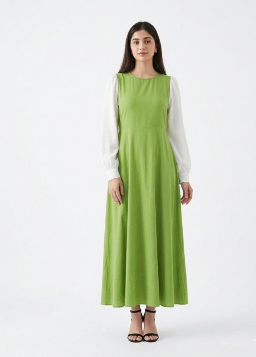 Platted Georgette Maxi