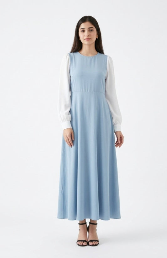 Platted Georgette Maxi
