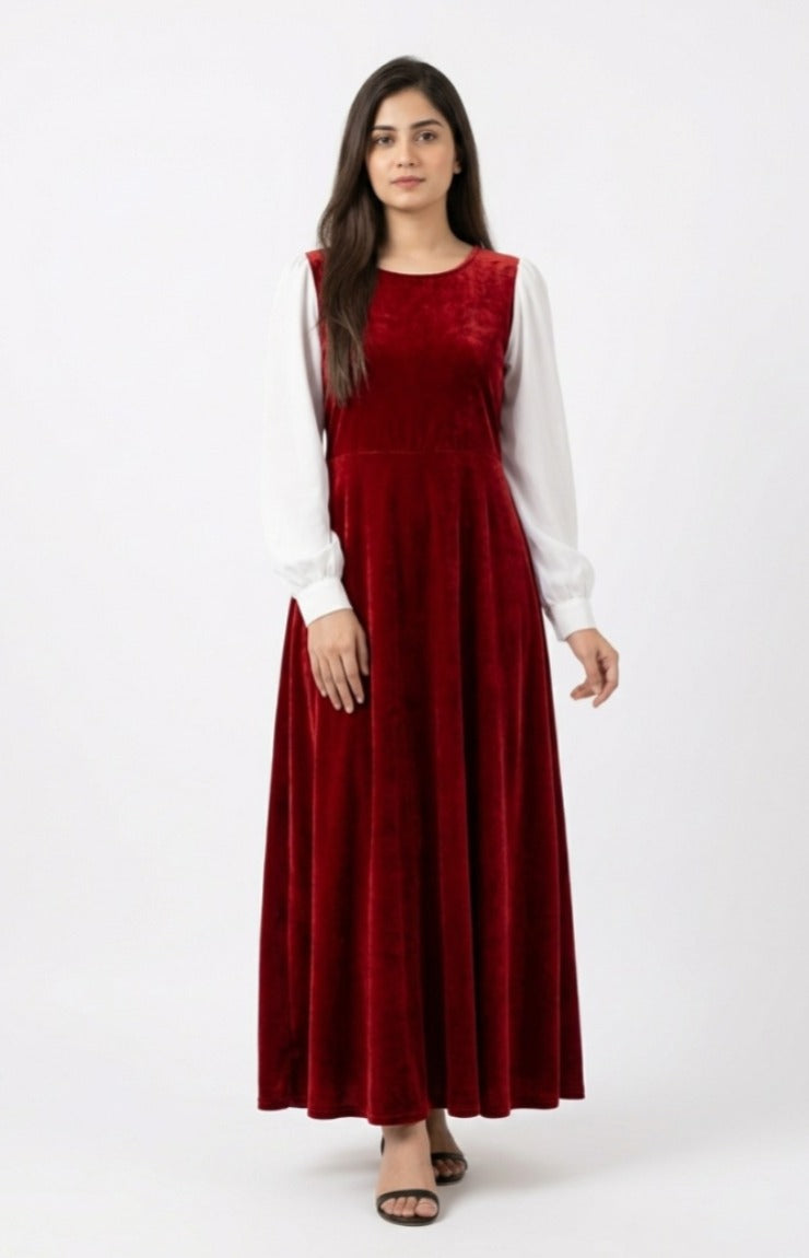 Platted Georgette Maxi