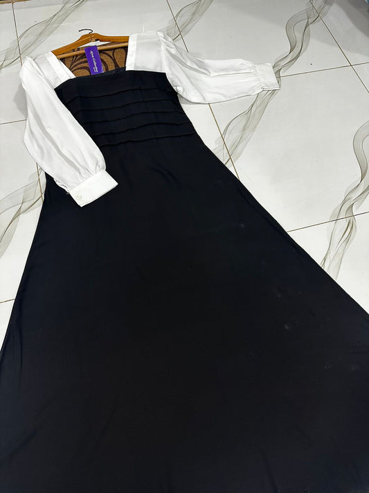 Platted Georgette Maxi