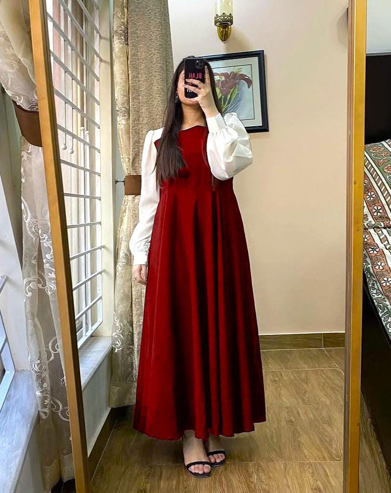 Platted Georgette Maxi