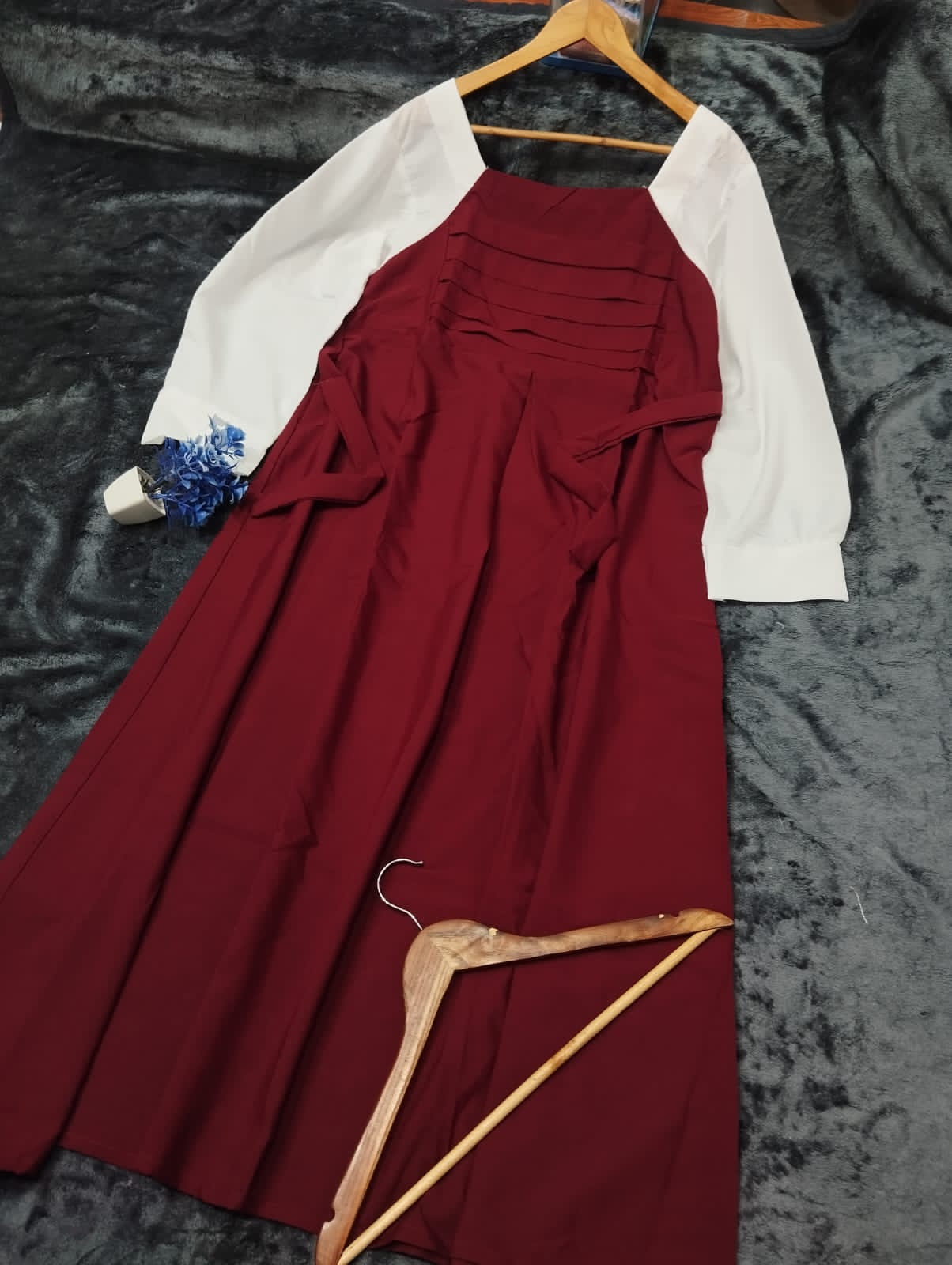 Platted Georgette Maxi