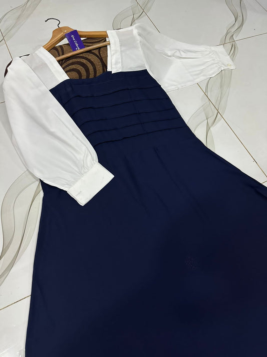 Platted Georgette Maxi