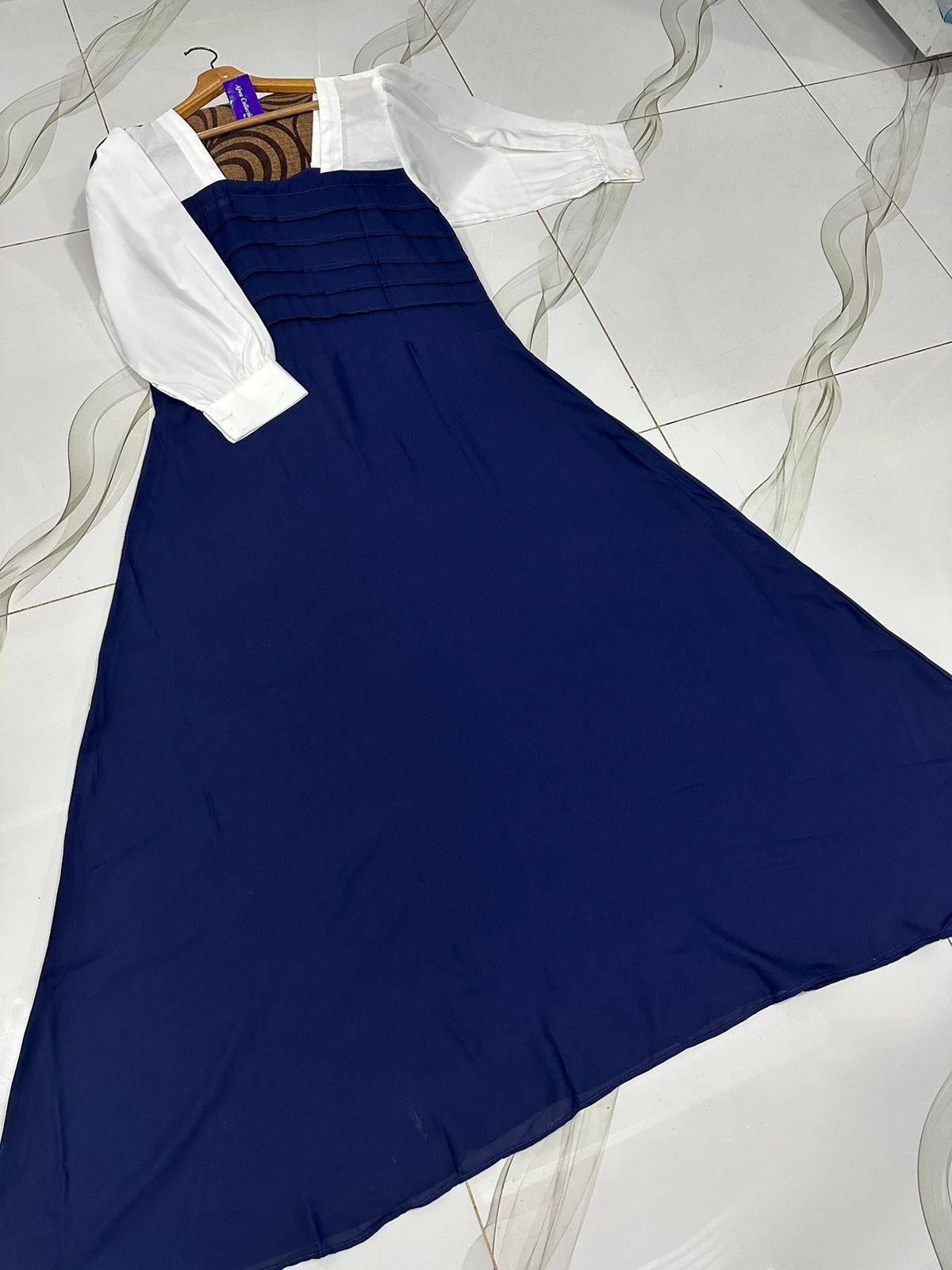 Platted Georgette Maxi