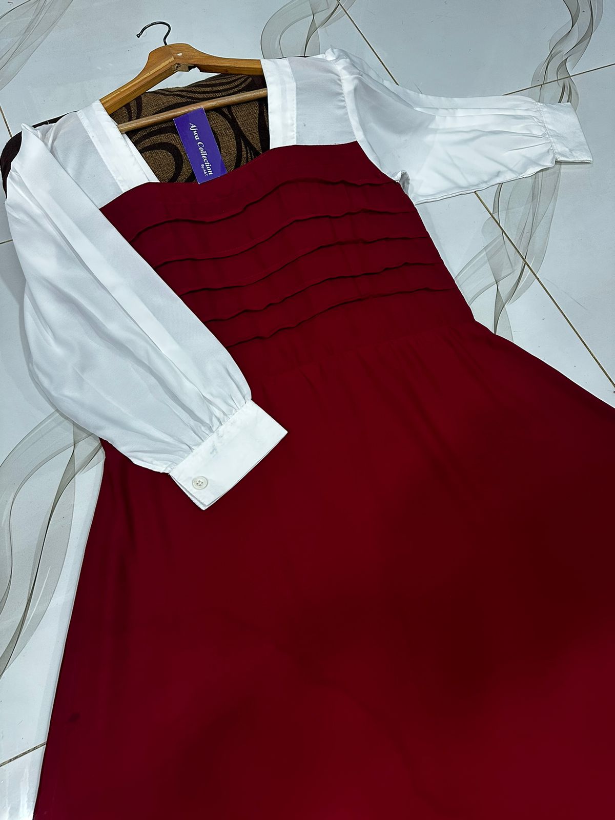 Platted Georgette Maxi