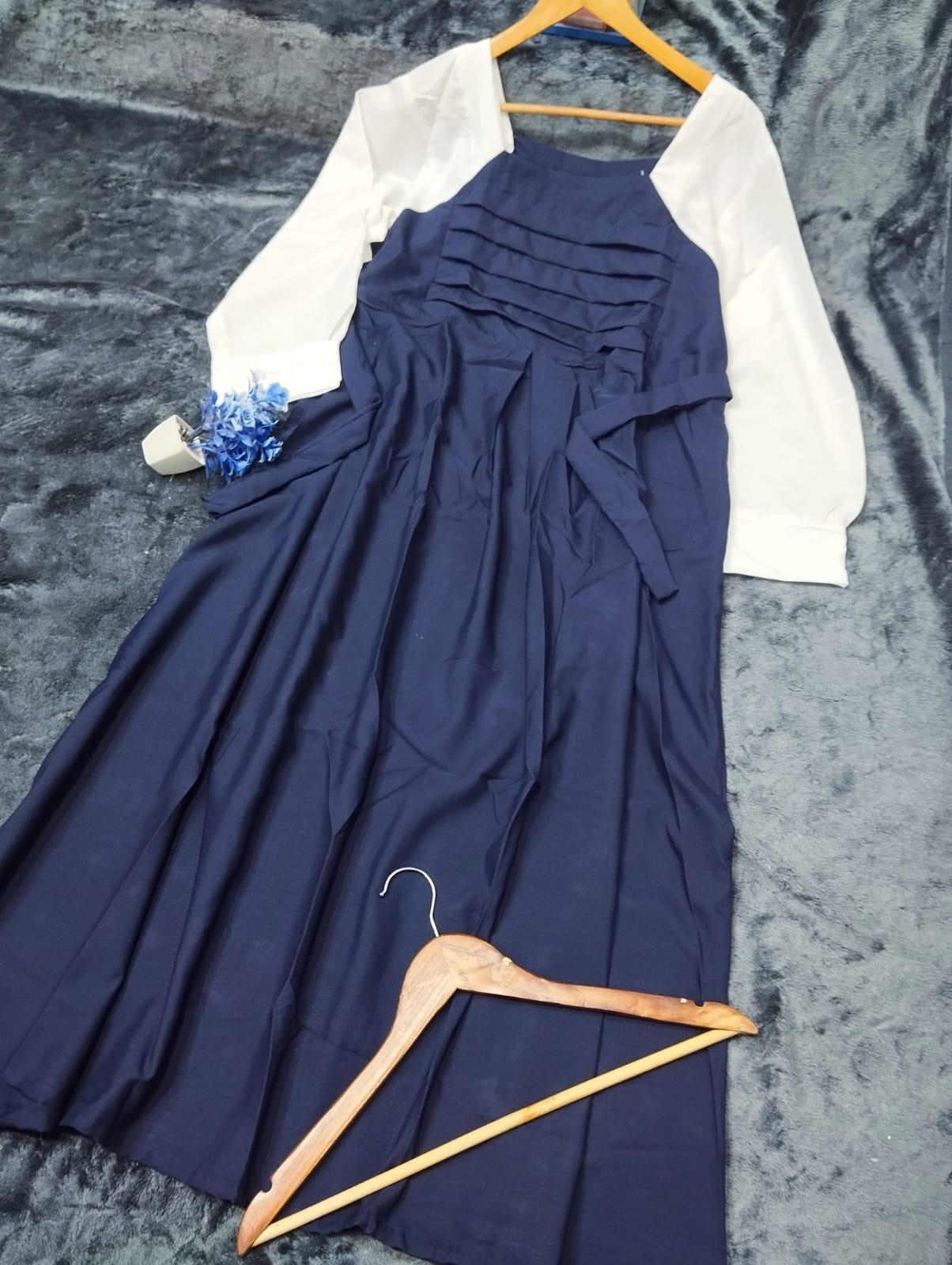 Platted Georgette Maxi