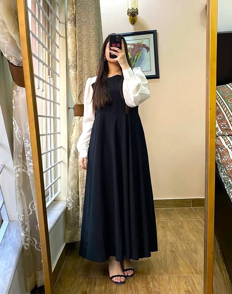 Platted Georgette Maxi