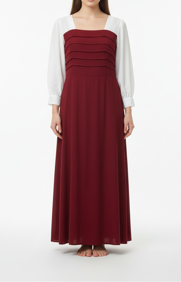 Platted Georgette Maxi