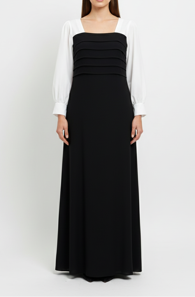 Platted Georgette Maxi