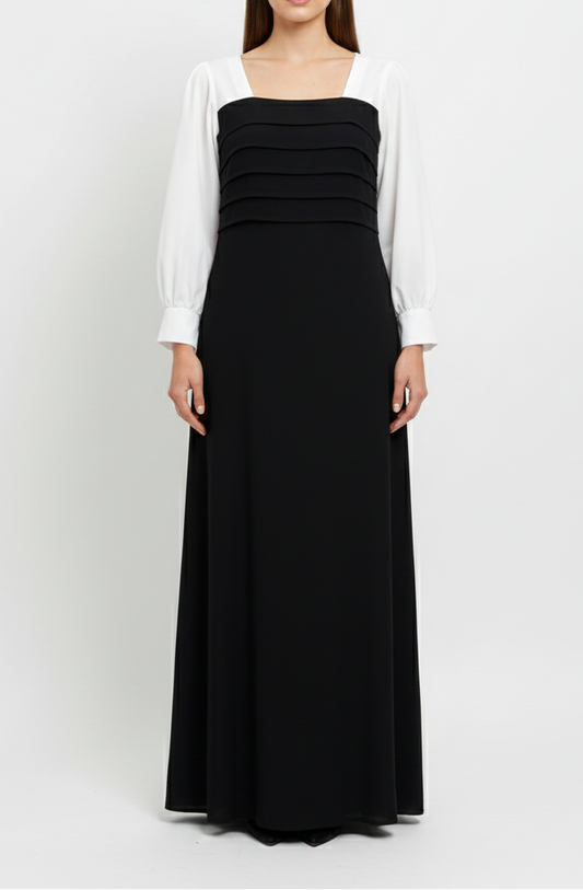 Platted Georgette Maxi