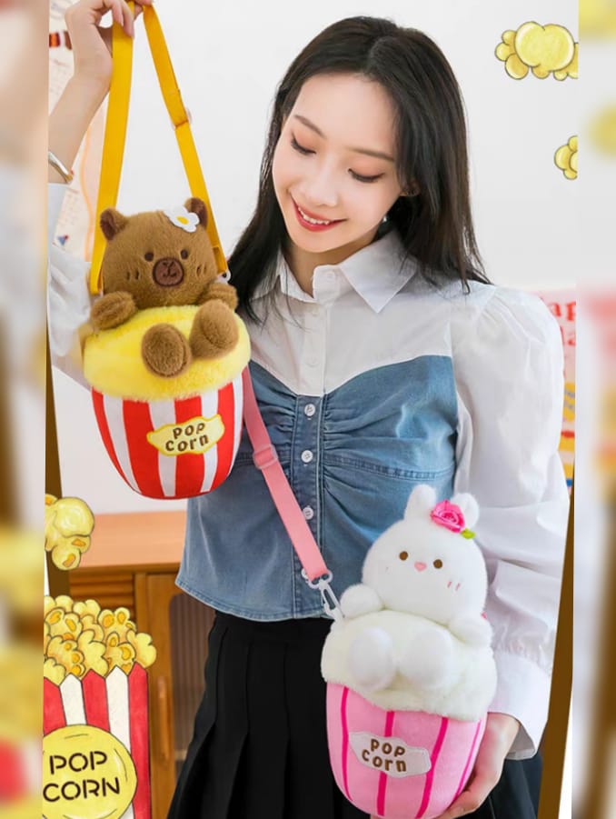 Popcorn Teddy Bear Bag
