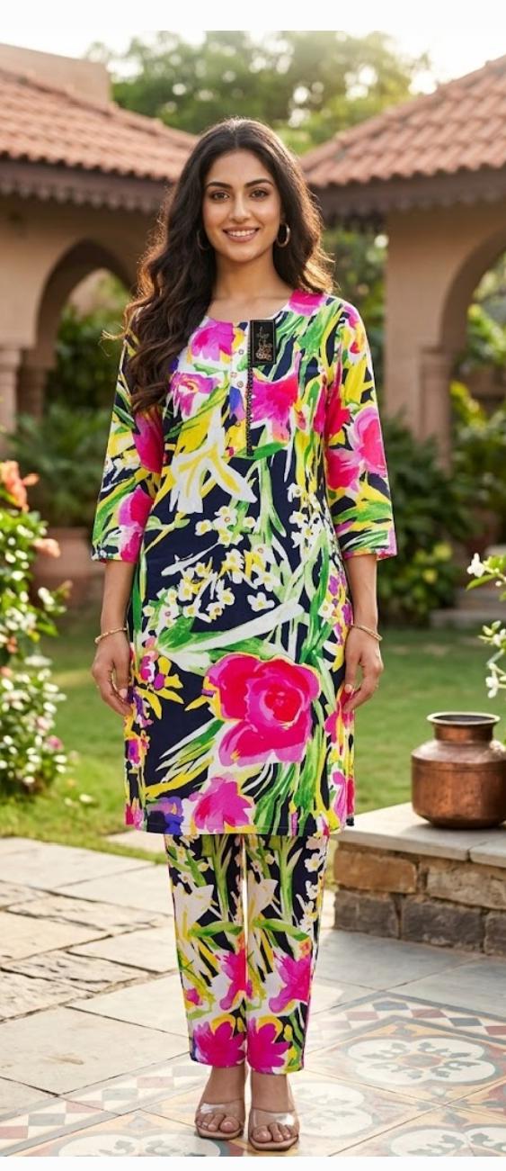 Printed 2-Piece Suit