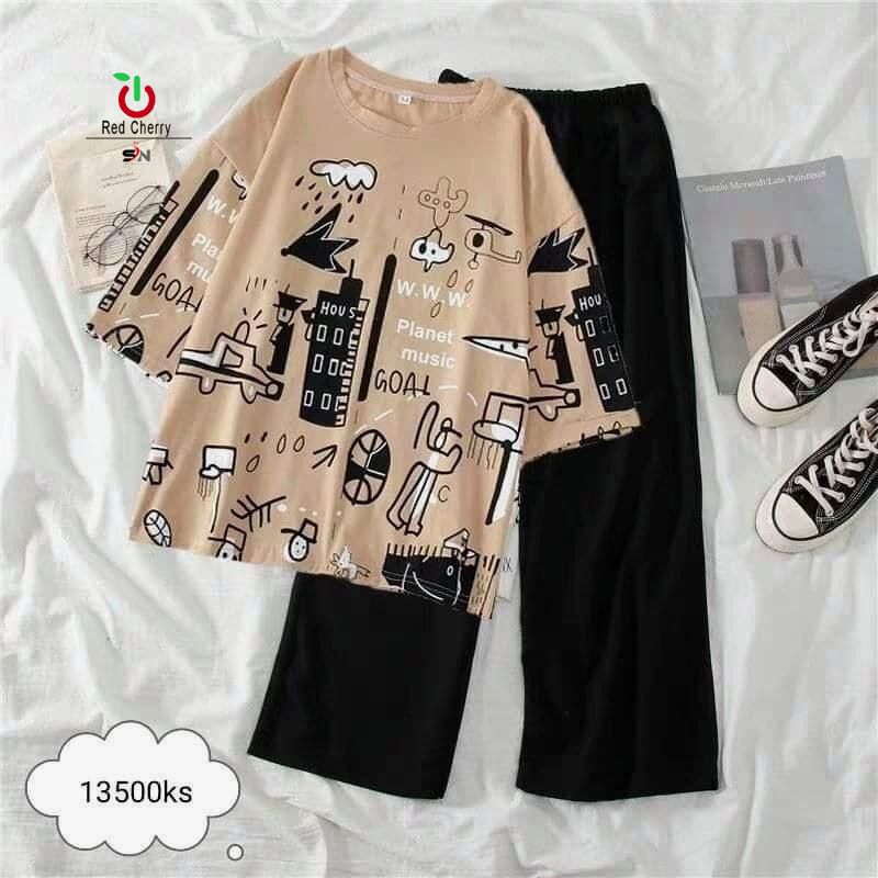 Printed Design Night Suit