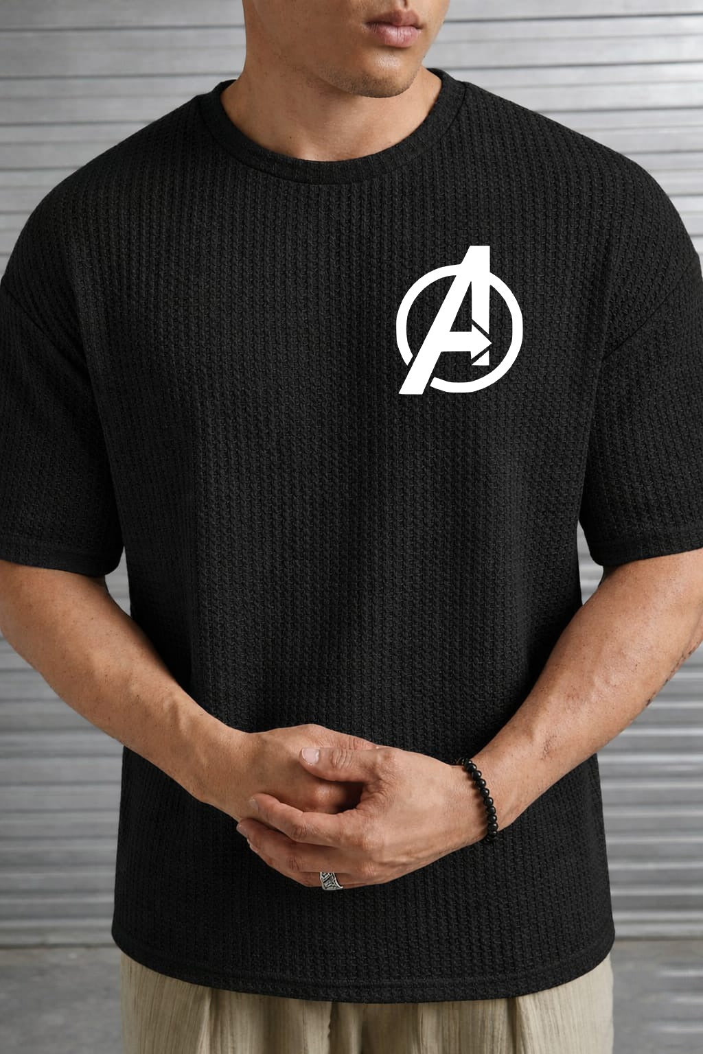 Printed Drop Shoulder