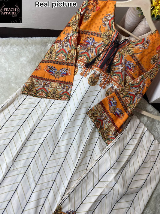 Printed Long kurta set