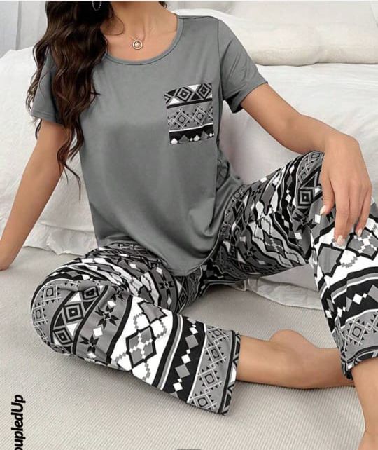 Printed Night Suit