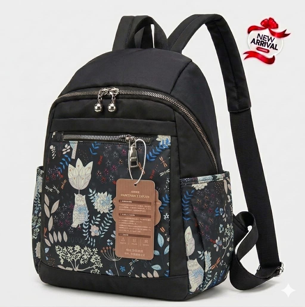 Printed Parachute Backpack