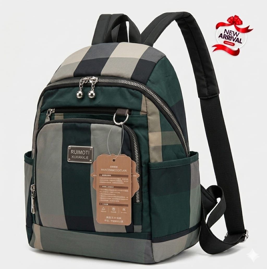 Printed Parachute Backpack