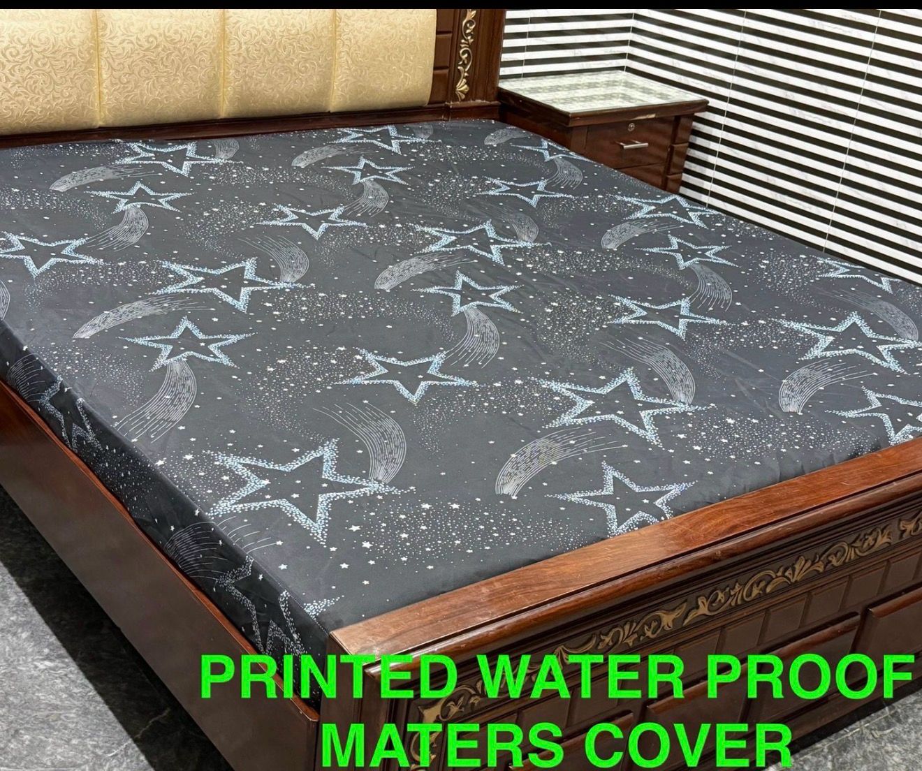 Printed Waterproof Mattress Cover