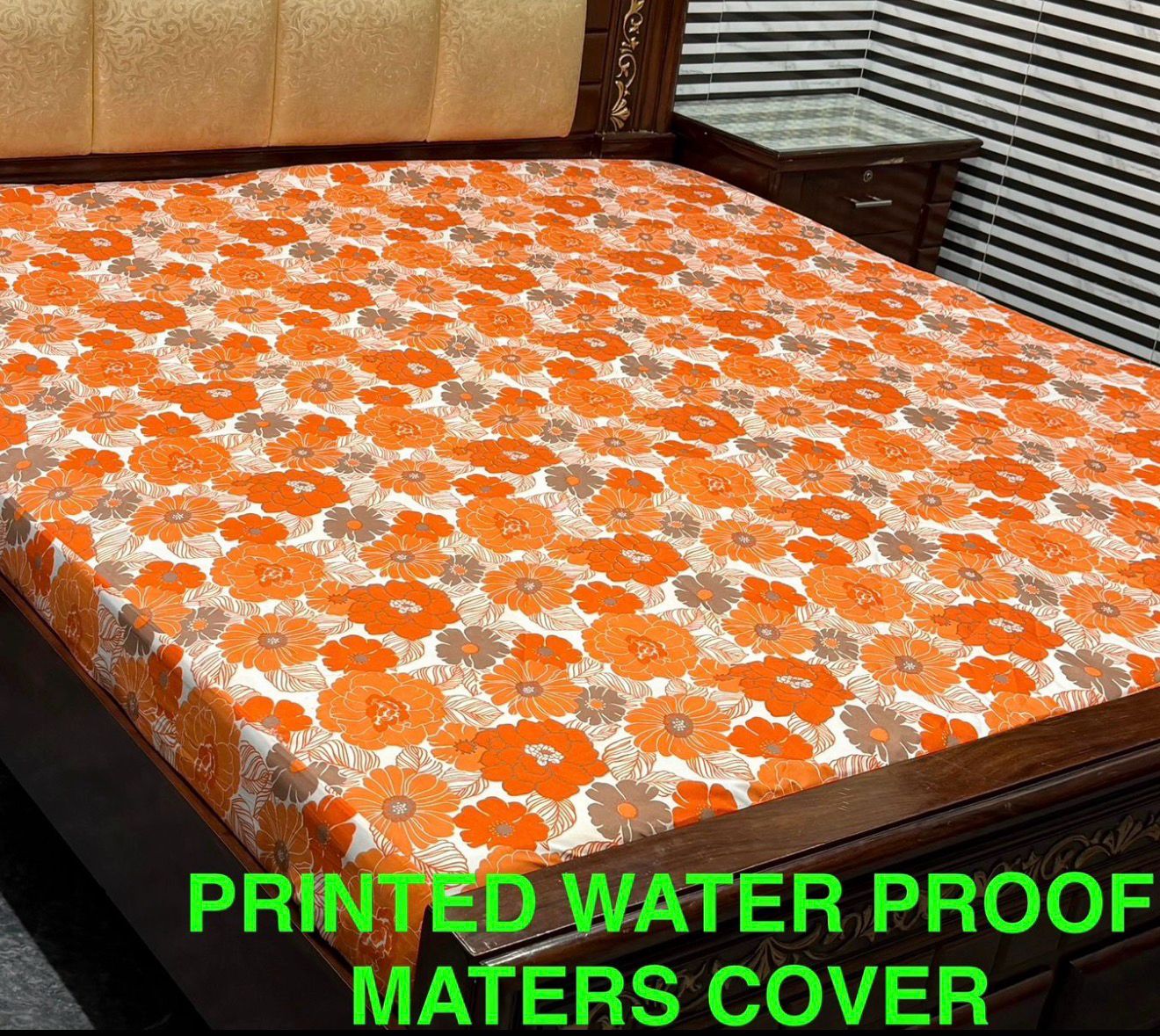 Printed Waterproof Mattress Cover
