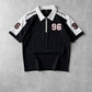 Printed Zip Polo