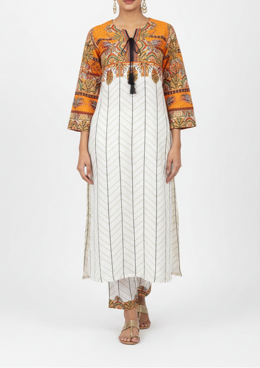 Printed Long kurta set