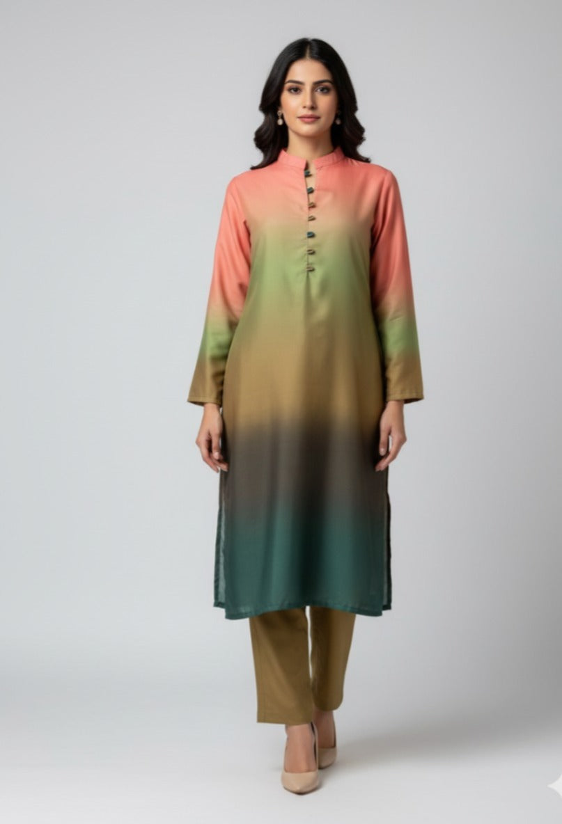 Digital Print Long Kurta