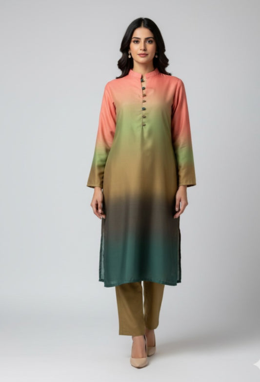 Digital Print Long Kurta