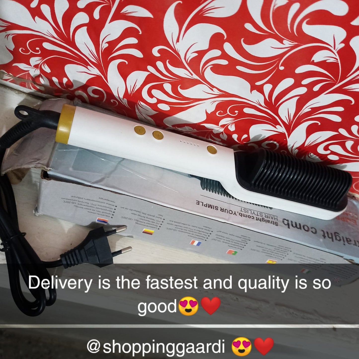 Electric Hair Straightener Brush