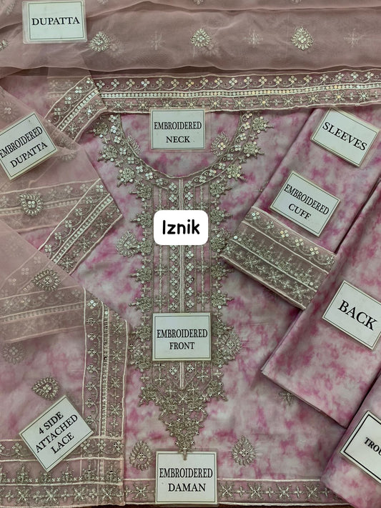 Silk Embroidered Suit