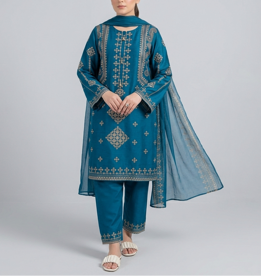 3-Piece Embroidered Suit