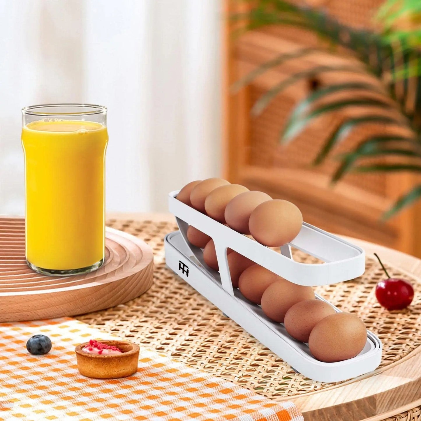 Scrolling Egg Rack