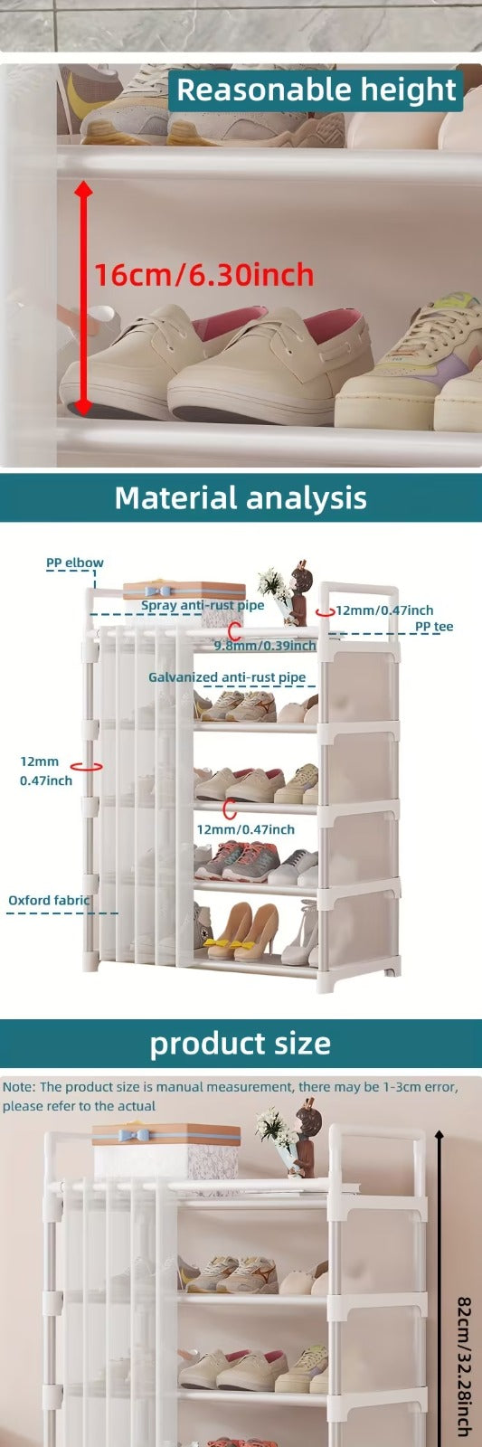7 Layer Shoe Rack