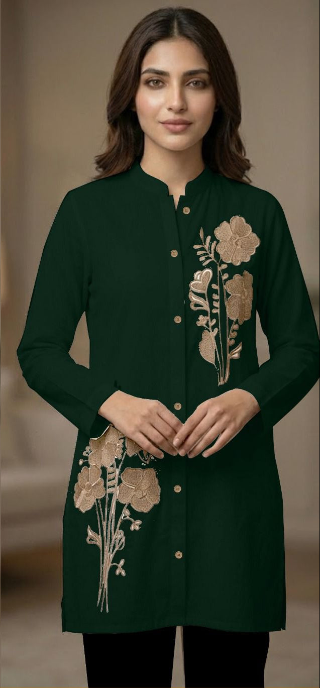 Side Embroidery Top