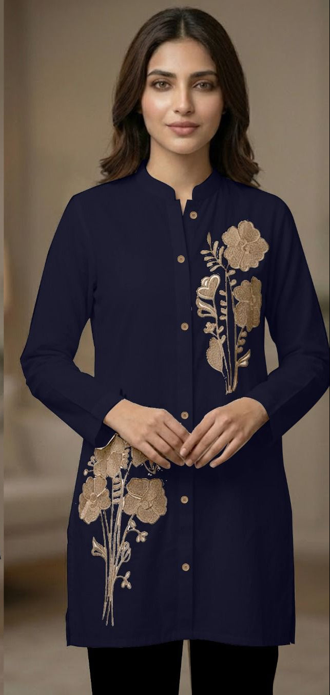 Side Embroidery Top