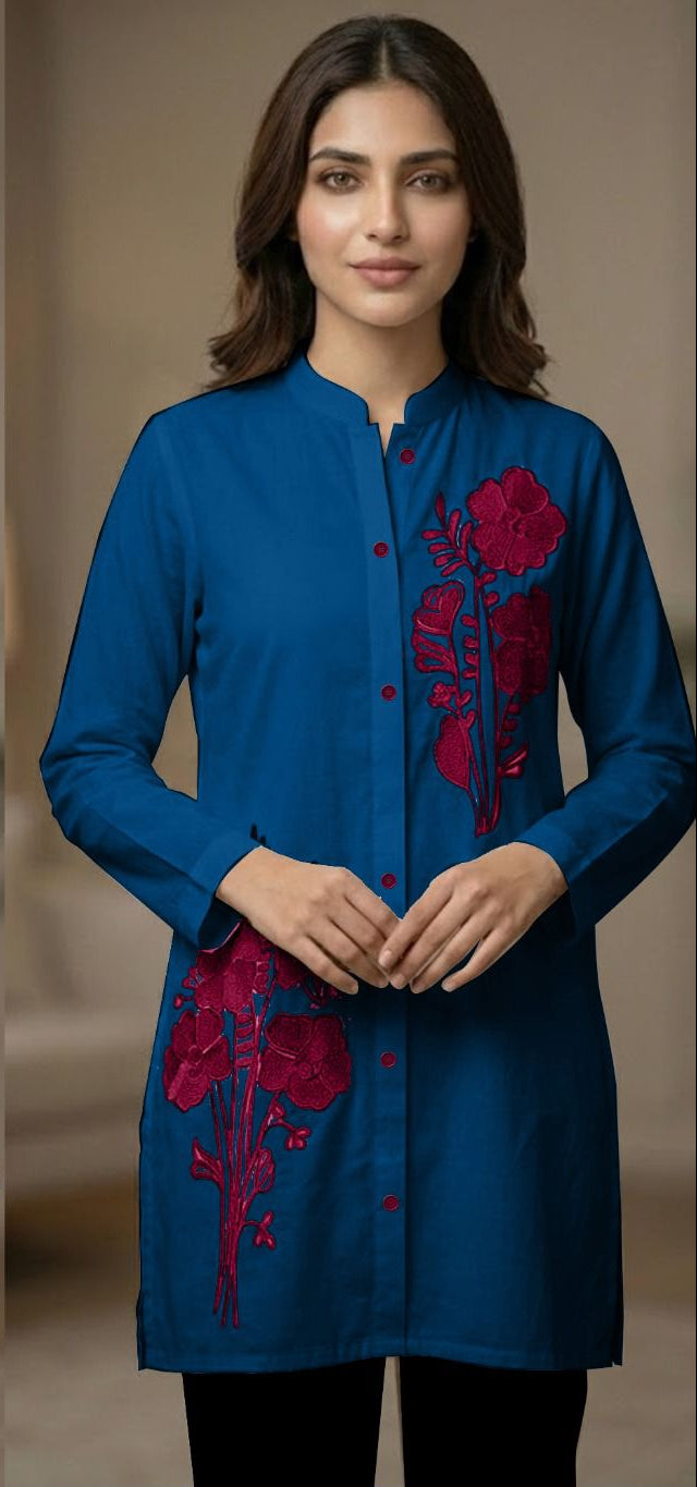 Side Embroidery Top