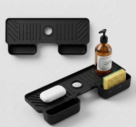 Silicone Sink Mat With Sponge Holder
