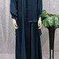 Silk Front Open Abaya