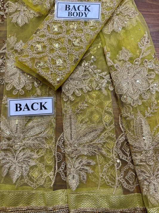 Silky Embroidered Suit