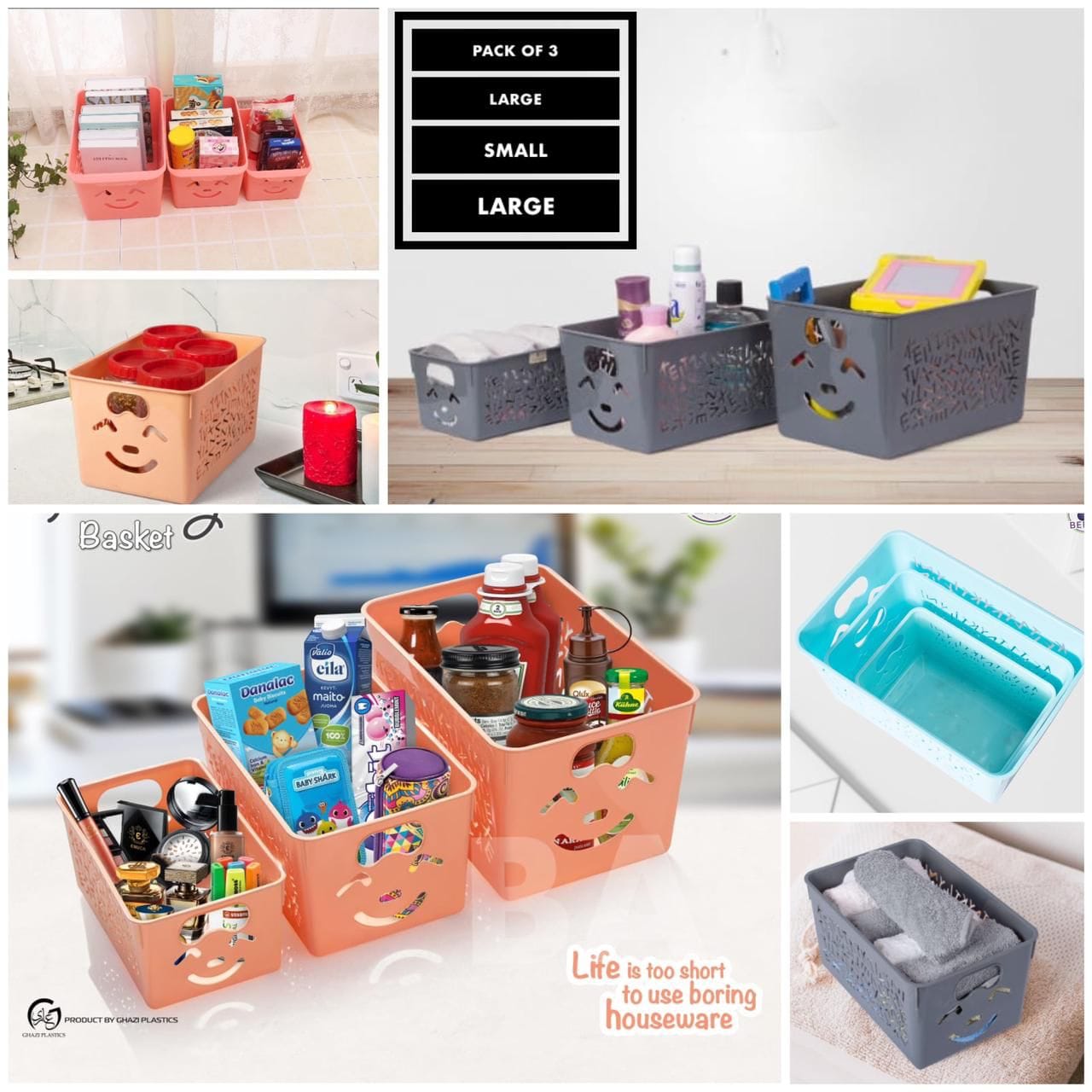 Smiley Toys Storage Basket