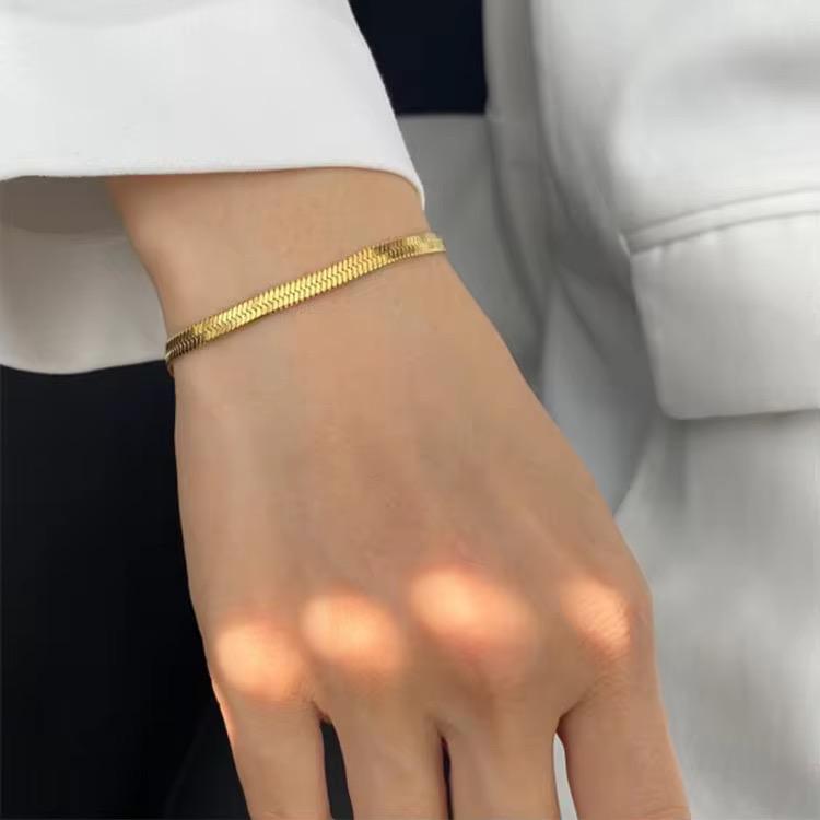 Snake Chain with Snake Bracelet Set