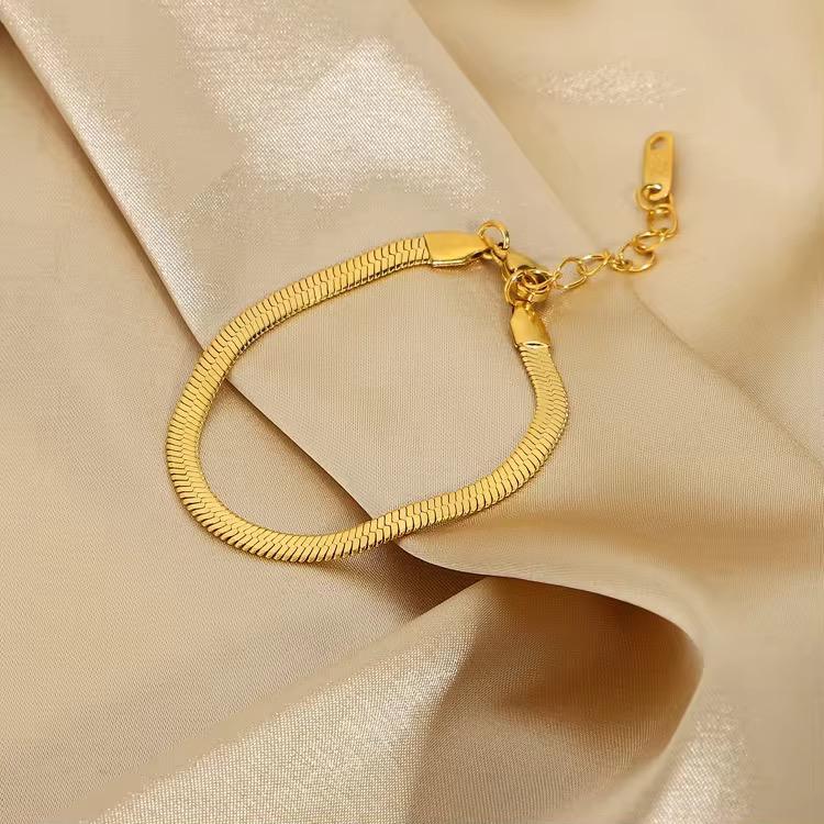 Snake Chain with Snake Bracelet Set