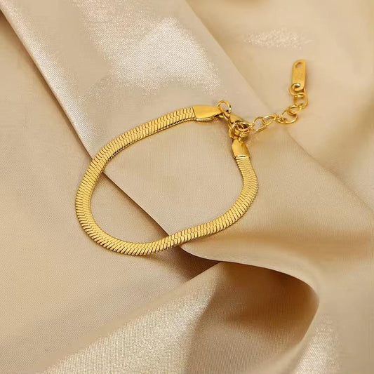 Snake Chain with Snake Bracelet Set