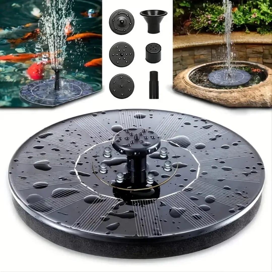 Solar Fountain with 6 Nozzles