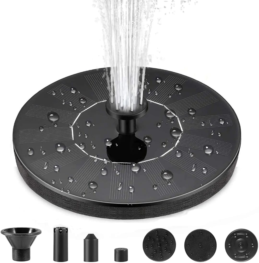 Solar Fountain with 6 Nozzles