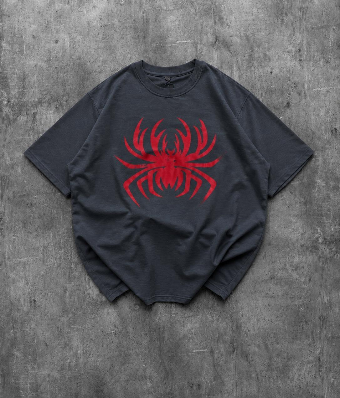 Spider Printed Drop Shoulder