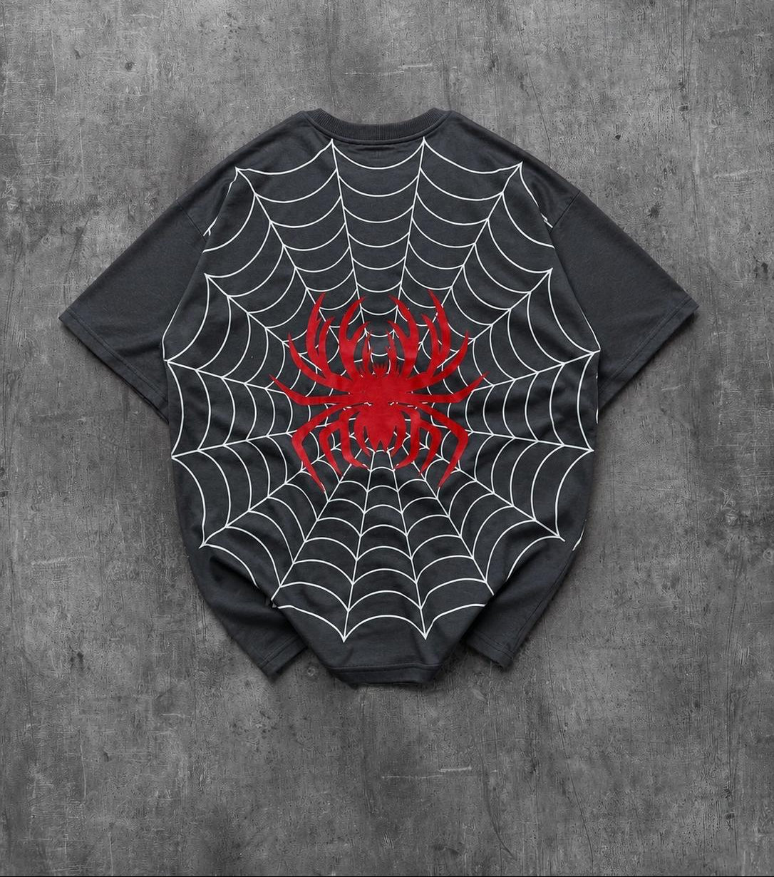 Spider Printed Drop Shoulder
