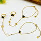 Stainless Steel Rings Plus Bracelet