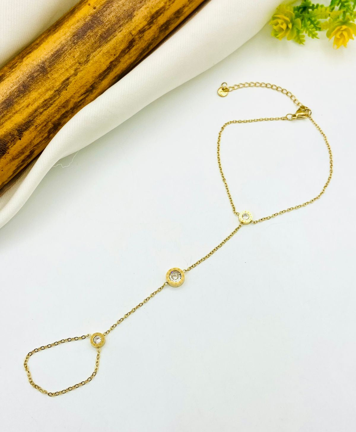 Stainless Steel Ring with Bracelet Set